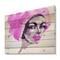 Designart - Afro American Woman Fashion Portrait - Modern Print on Natural Pine Wood